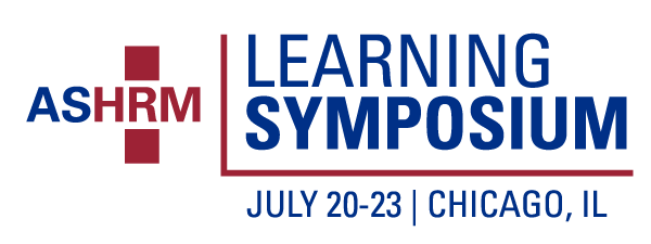 ASHRM Learning Symposium Logo July 20-23 dates and Chicago, IL location